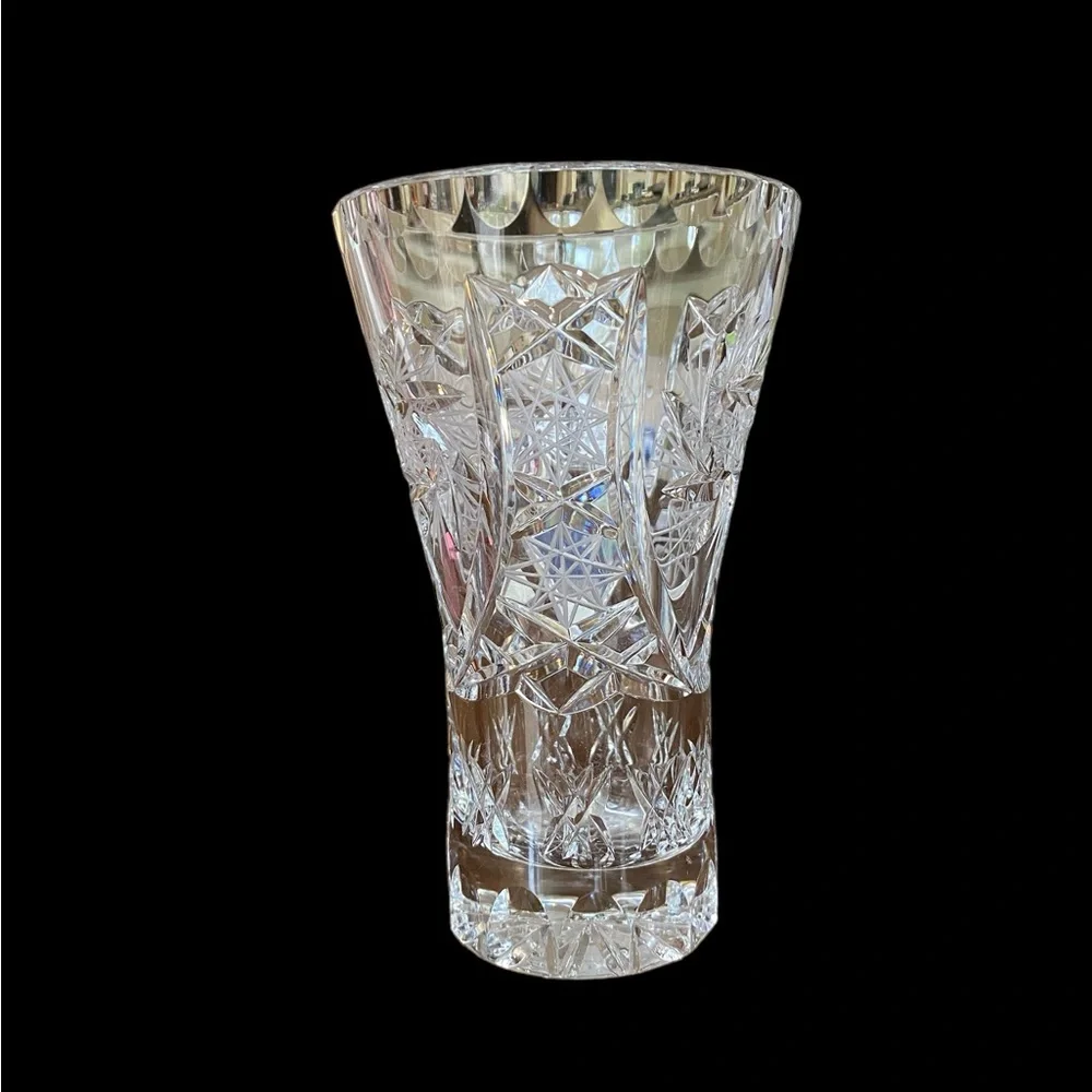 Vintage Crystalex Bohemia Crystal Vase 6
